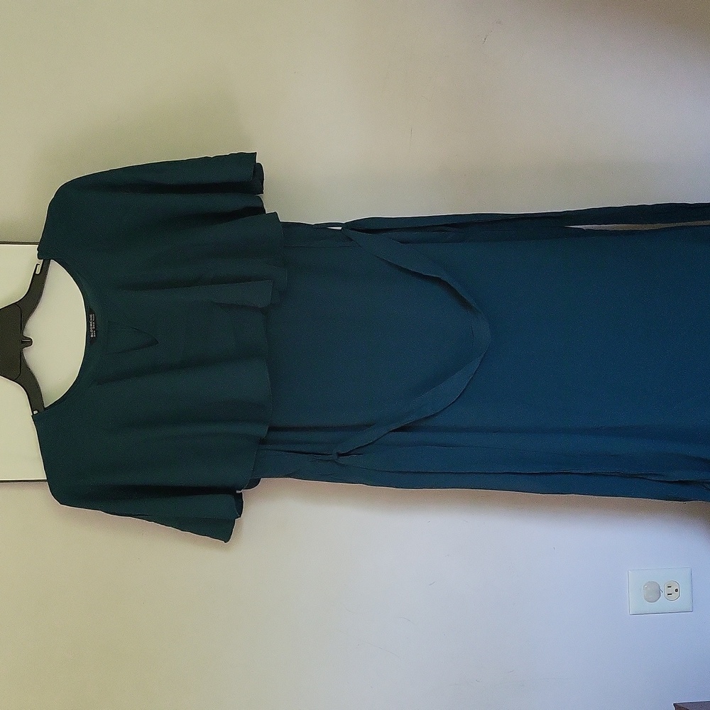 Green/blue Bloomchic midi dress